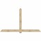Ekena Millwork Eugene Rough Sawn Timber Gable Bracket, Douglas Fir, 108"W x 63"H x 6"D x 6"F, 14/12 Pitch GBW108X63X0606EUG00RDF - alternate 1